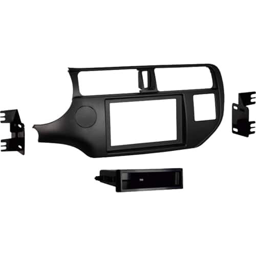 Front. Metra - Dash Kit for Select 2016-2017 Kia Rio DIN DDIN - Matte Black.