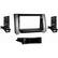 Front. Metra - Dash Kit for Select 2014-2021 Toyota Tundra DIN DDIN - Graphite.