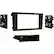 Front. Metra - Dash Kit for Select 1999-2010 Audi A6 Allroad Quattro S6 DIN DDIN - Painted Matte Black.
