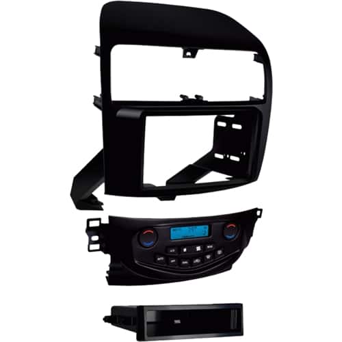 Front. Metra - Dash Kit for Select 2004-2008 Acura TSX DIN DDIN - Black.