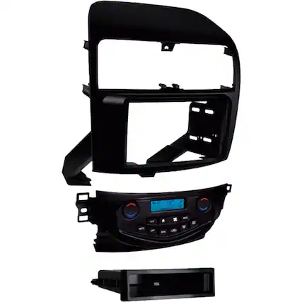 Front. Metra - Dash Kit for Select 2004-2008 Acura TSX DIN DDIN - Black.