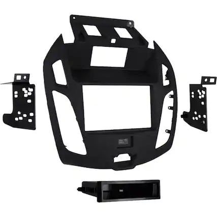 Front. Metra - Dash Kit for Select 2014-2018 Ford Transit DIN - Matte Black.