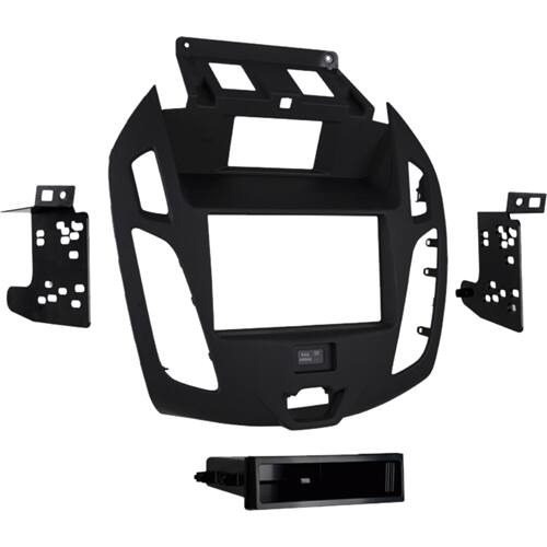 Front. Metra - Dash Kit for Select 2014-2018 Ford Transit DIN - Matte Black.