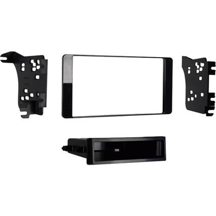 Front. Metra - Dash Kit for Select 2011-2023 Mitsubishi Outlander - Charcoal Gloss.