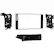 Front. Metra - Dash Kit for Select 2011-2023 Mitsubishi Outlander - Charcoal Gloss.