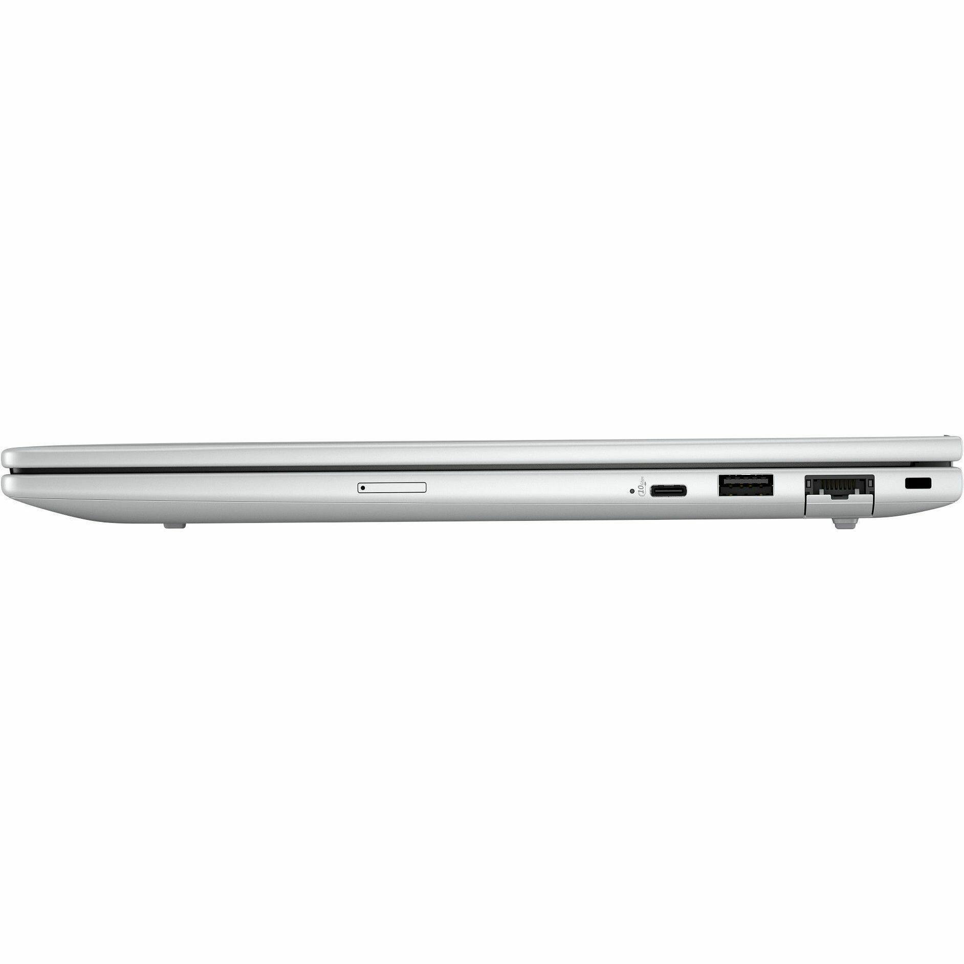 Alt View 4. HP - HP EliteBook 8 G1i 16" Touchscreen Notebook - WUXGA - 60 Hz - Intel Core Ultra 7 258V - 32 GB - 1 TB SSD - English - Glacier Silver Aluminum.