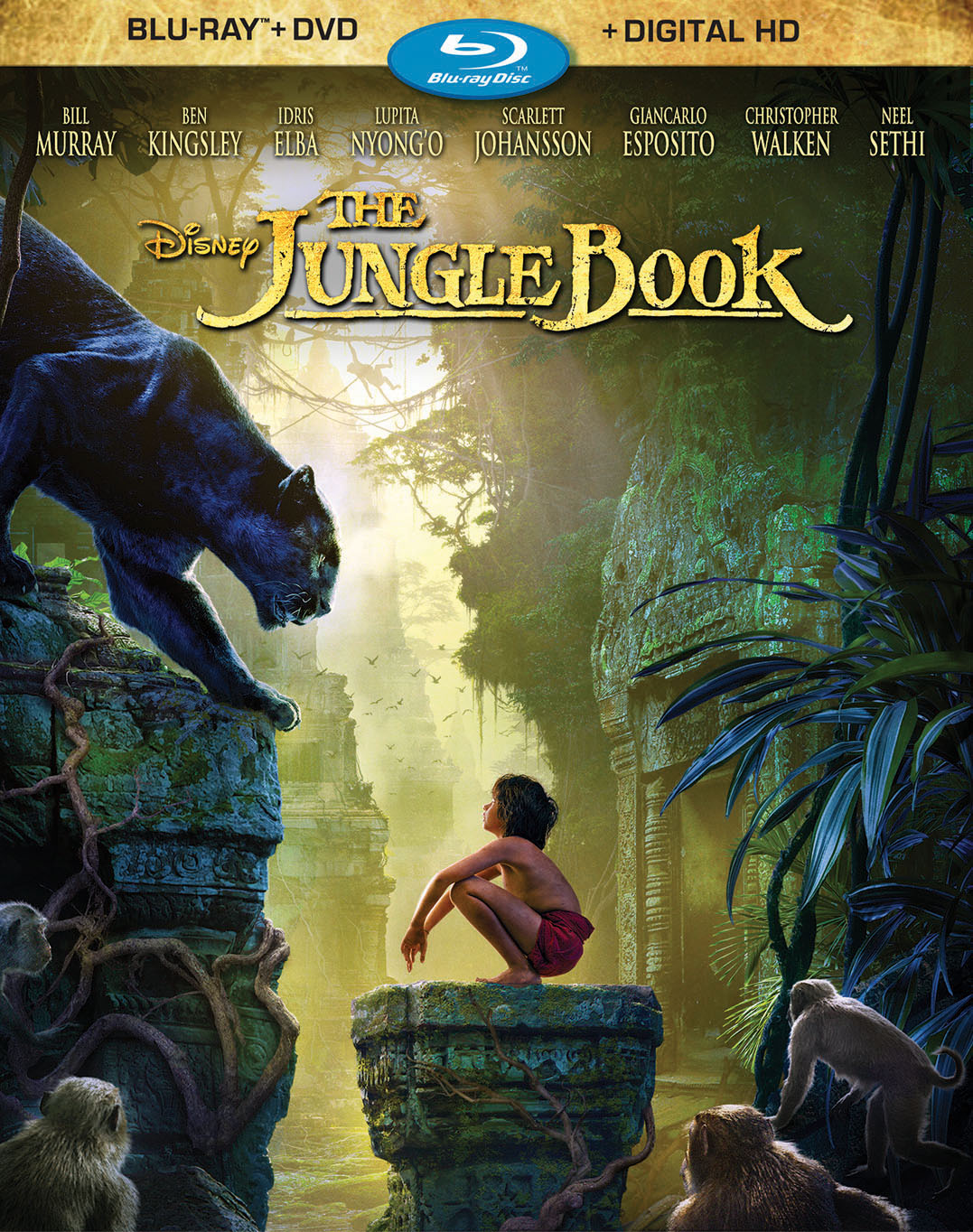 The Jungle Book [includes Digital Copy] [blu Ray Dvd] [2016] Best Buy