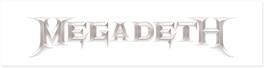 PopMarket - Megadeth - Pluginz - Megadeth - Whiteout Wordmark - Magnetic Grill - NOVELTIES - Multicolor