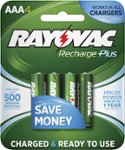 Front Zoom. Rayovac - Rechargeable AAA Batteries (4-Pack).