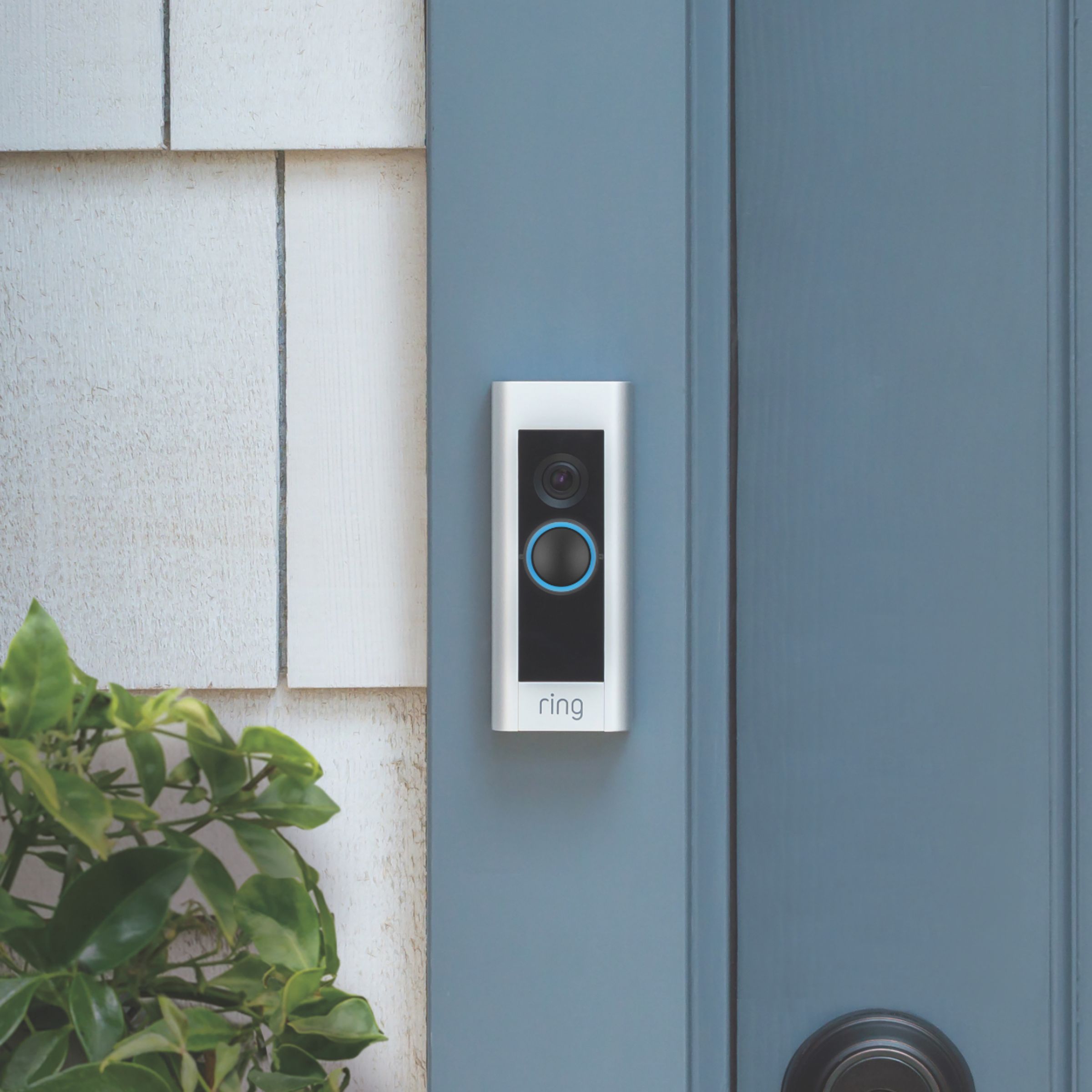 Ring Video Doorbell Pro 2 - Doorbell - wireless - 802.11b/g/n - 2.4 Ghz -  satin nickel