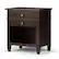 Angle. Simpli Home - Carlton Bedside Table - Dark Tobacco Brown.