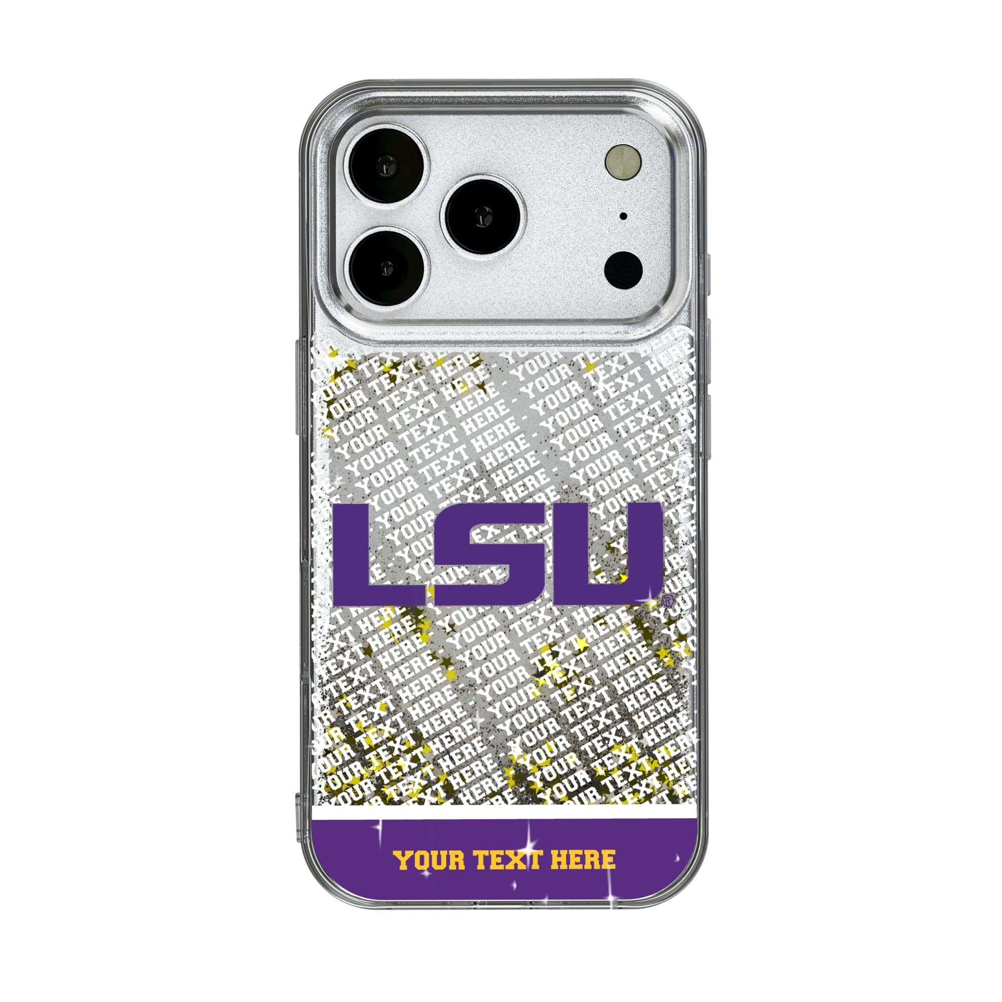 Keyscaper - NCAA - LSU Tigers iPhone Endzone Personalized Glitter Case - 14 Pro - Multicolor price history on PriceWatchPro