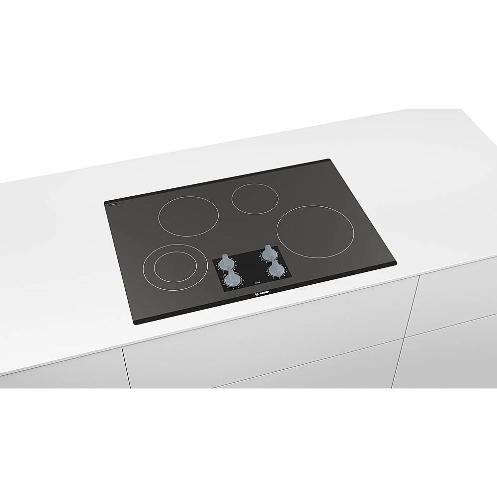 Alt View 16. Bosch - 500 Series 30" Built-In Electric Cooktop with 4 elements - Black.