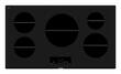 Bosch - 500 Series 37" Built-In Electric Induction Cooktop - Black - Larger Front