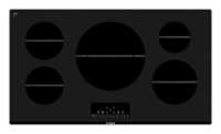 Front Zoom. Bosch - 800 Series 37" Built-In Electric Induction Cooktop - Black.