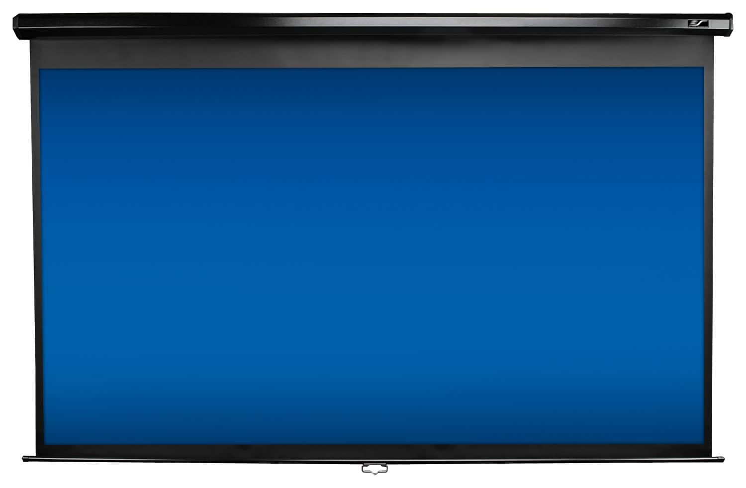 Elite Screens - Pull-Down Projector Screen - Black - Larger Front