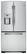 Front Standard. GE - Profile Series 22.1 Cu. Ft. French Door Refrigerator with Thru-the-Door Water - Stainless-Steel.