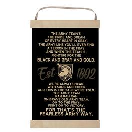Jardine - Army Knights 12'' x 20'' Fight Song Banner Sign - Black