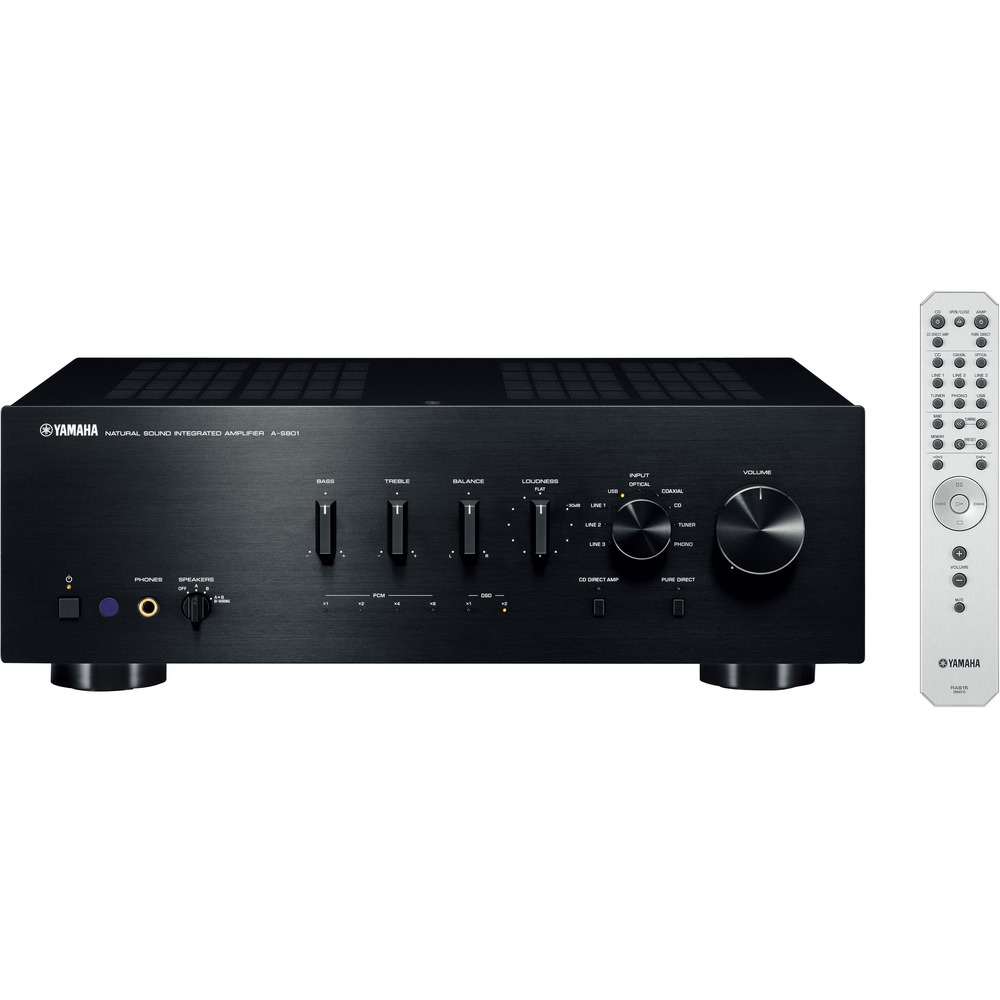 Best Buy: Yamaha A-S801 320W 2-Ch. Integrated Amplifier Black A-S801BL