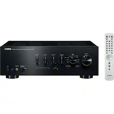 Front. Yamaha - A-S801 320W 2-Ch. Integrated Amplifier - Black.