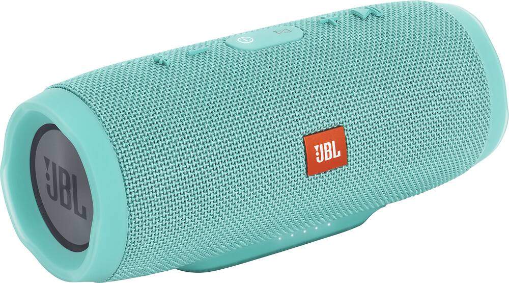 Angle. JBL - Charge 3 Portable Bluetooth Speaker - Teal.