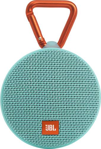 JBL - Clip 2 Portable Bluetooth Speaker - Teal - Larger Front