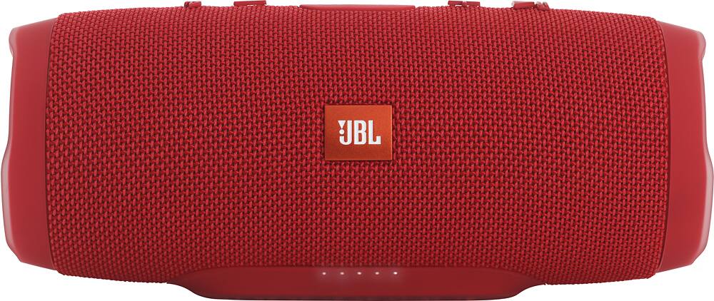 Alt View 1. JBL - Charge 3 Portable Bluetooth Speaker - Red.