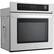 Angle. LG - 30" Built-In Single Electric Convection Wall Oven with EasyClean - Stainless steel.