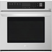 LG - 30" Built-In Single Electric Convection Wall Oven with EasyClean - Stainless steel - Front_Zoom