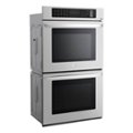 Angle Zoom. LG - 30" Built-In Double Electric Convection Wall Oven with EasyClean - Stainless steel.