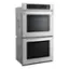 Angle. LG - 30" Built-In Electric Convection Double Wall Oven with EasyClean - Stainless steel.