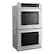 Angle. LG - 30" Built-In Electric Convection Double Wall Oven with EasyClean - Stainless steel.