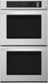 Front Zoom. LG - 30" Built-In Double Electric Convection Wall Oven with EasyClean - Stainless steel.