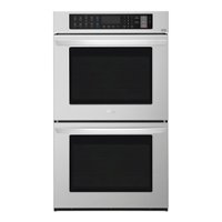 LG - 30" Built-In Electric Convection Double Wall Oven with EasyClean - Stainless Steel - Front_Zoom