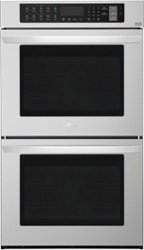 LG - 30" Built-In Electric Convection Double Wall Oven with EasyClean - Stainless Steel - Front_Zoom