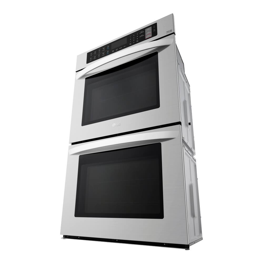 Alt View 11. LG - 30" Built-In Electric Convection Double Wall Oven with EasyClean - Stainless steel.