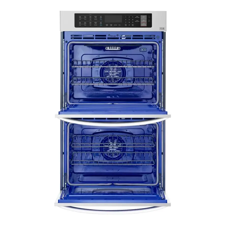 Alt View 13. LG - 30" Built-In Electric Convection Double Wall Oven with EasyClean - Stainless steel.