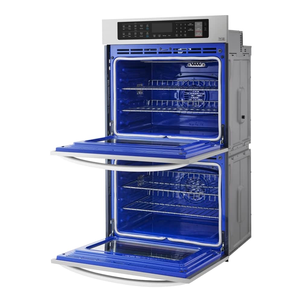 Alt View 14. LG - 30" Built-In Electric Convection Double Wall Oven with EasyClean - Stainless steel.