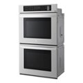 Left Zoom. LG - 30" Built-In Double Electric Convection Wall Oven with EasyClean - Stainless steel.