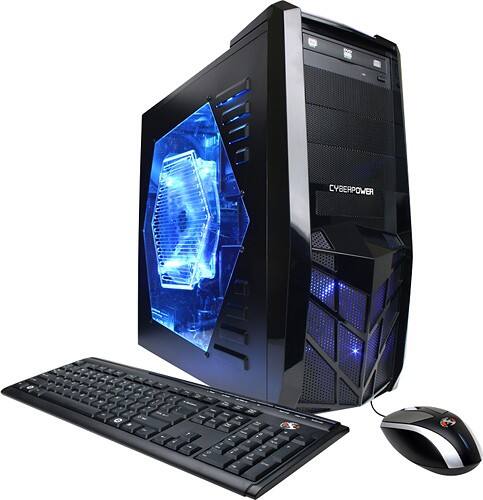 Angle Standard. CyberPower - Desktop - 8GB Memory - 2TB Hard Drive.