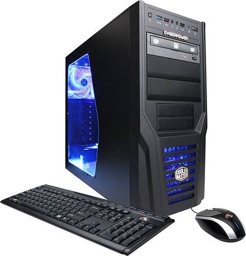 Angle Standard. CyberPower - Desktop - 8GB Memory - 1TB Hard Drive.
