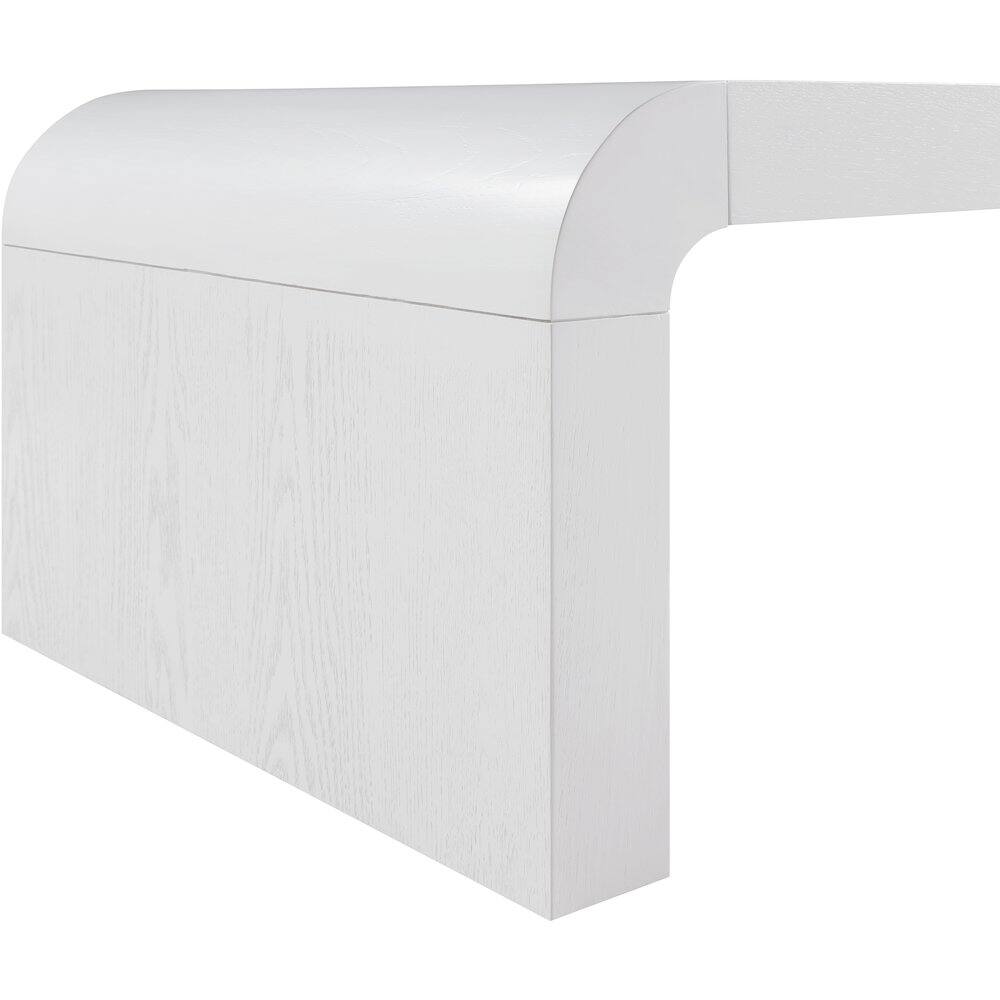 Alt View 2. Meridian Furniture - Toulon White Oak Veneer Coffee Table - White.