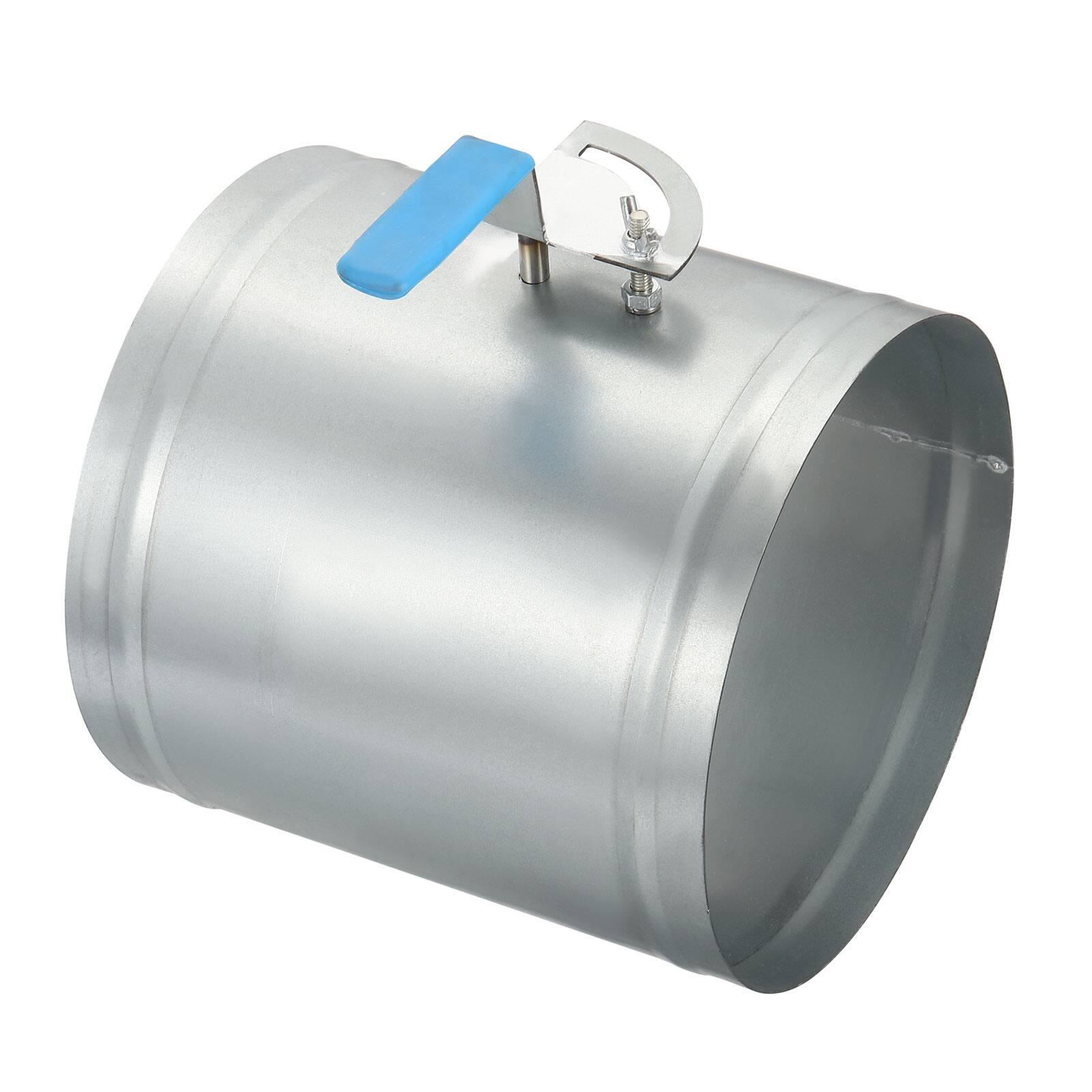 Front. Unique Bargains - 8 Inch HVAC Duct Damper Manual Volume Backdraft Damper - Silver.