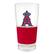Front. Great American Products - Los Angeles Angels 22oz. Pilsner Glass with Silicone Grip - Red.