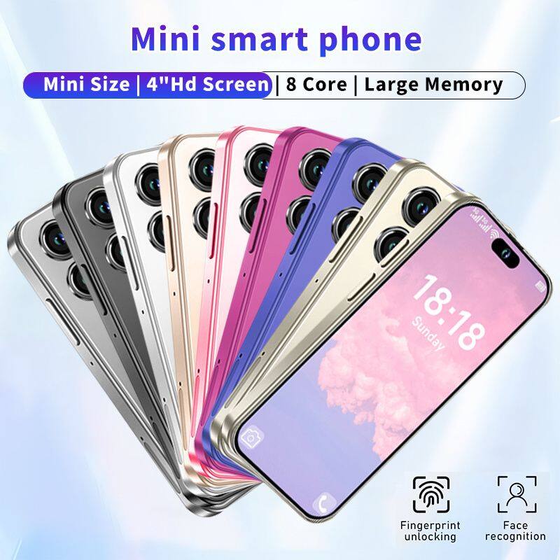 Mini smart phone  
Mini Size | 4" Hd Screen | 8 Core | Large Memory  
18:18 Sunday  
Fingerprint unlocking  
Face recognition