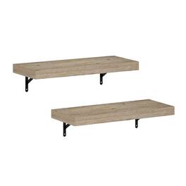 Furinno - Tanna 22-Inch Wall Mounted Floating Display Shelves, Set of 2 - Natural