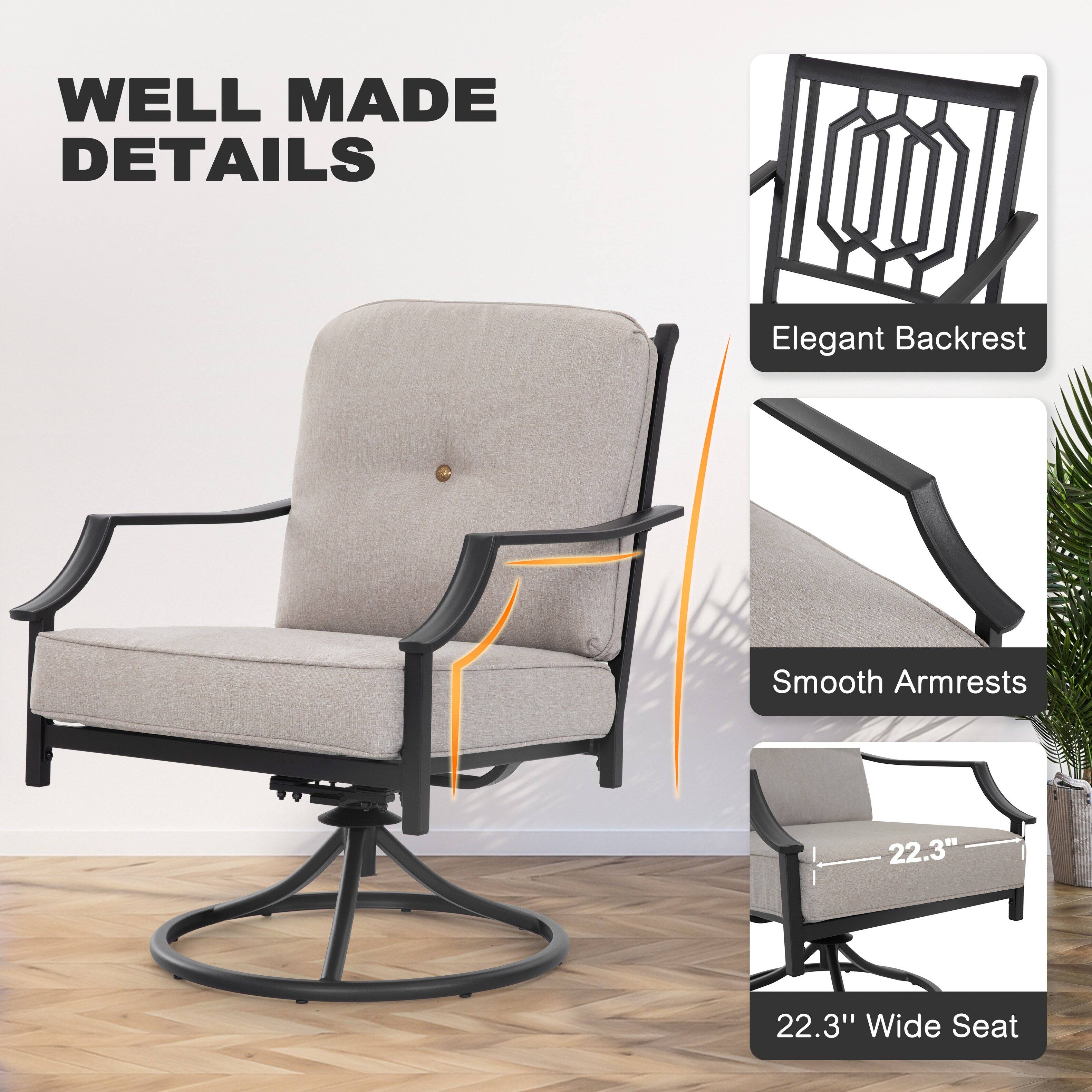 WELL MADE DETAILS

- Elegant Backrest
- Smooth Armrests
- 22.3" Wide Seat