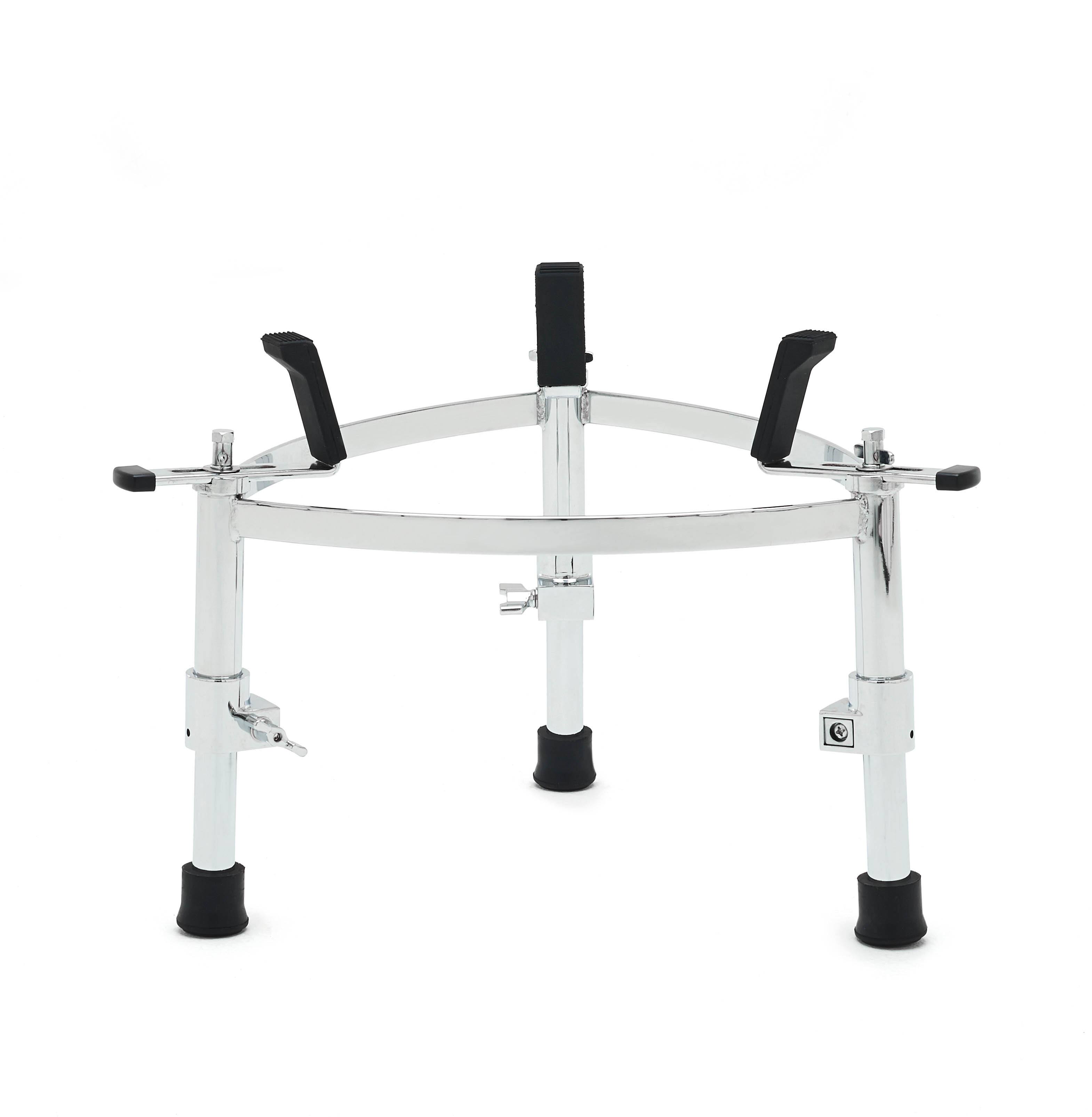 Front. Gibraltar Hardware - Medium Conga Stand with Adjustable Height and Heavy-Duty Tripod Base, Fits 11 and 11.75 Inch Congas.