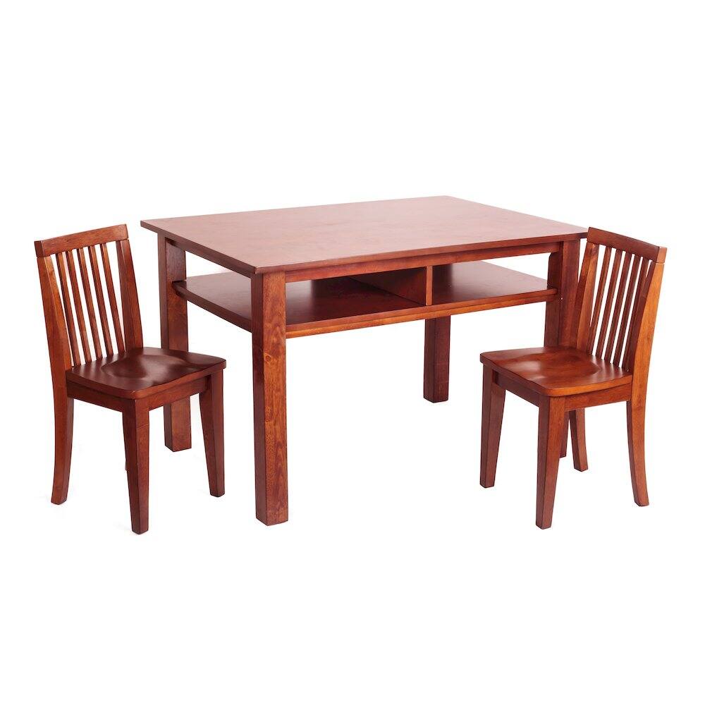 Back. AFG Baby Furniture - Newton Kids Table and Chair Set - Mahogany.