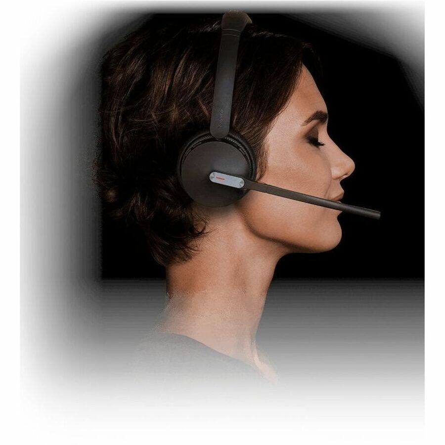 Alt View 6. Yealink - Yealink WH64 Headset - Microsoft Teams Certification - Stereo - Wireless - Bluetooth/DECT - 492.1 ft - 20 Hz to 20 kHz.